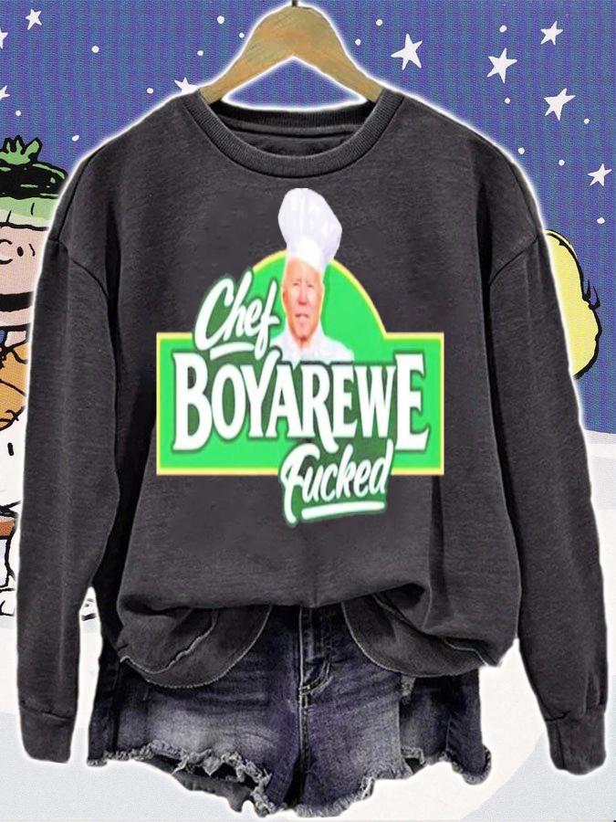 Chef Boyardee Meme Anti Joe Biden T-Shirt t-shirt sweatshirt