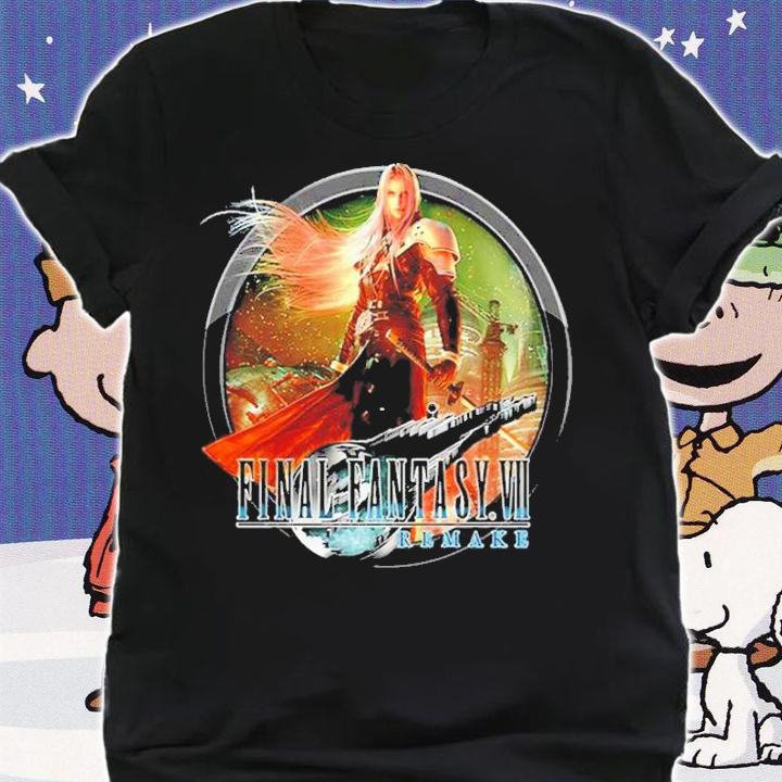 Final Fantasy Vii Remake Sephiroth Fiction Character Shirt t-shirt