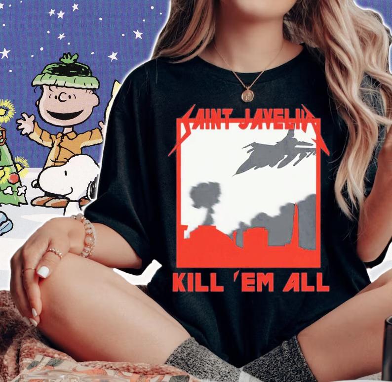 Sevastopol Surprise Saint Javelin Kill Em All T-Shirt t-shirt woman shirt