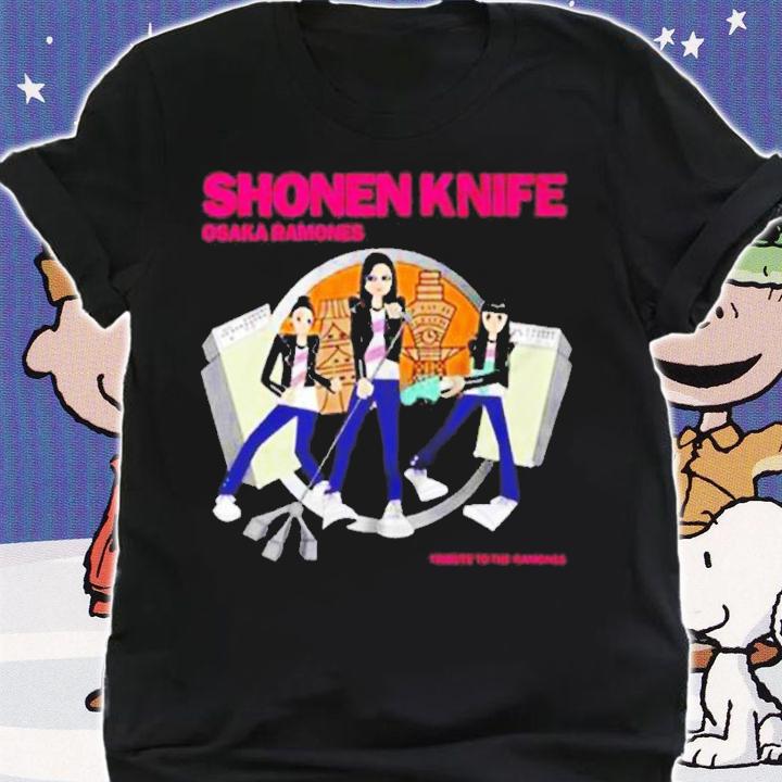 Shonen Knife Osaka Ramones Tribute to Ramones shirt t-shirt