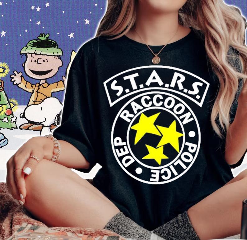 Stars Raccoon Police Dep shirt t-shirt woman shirt