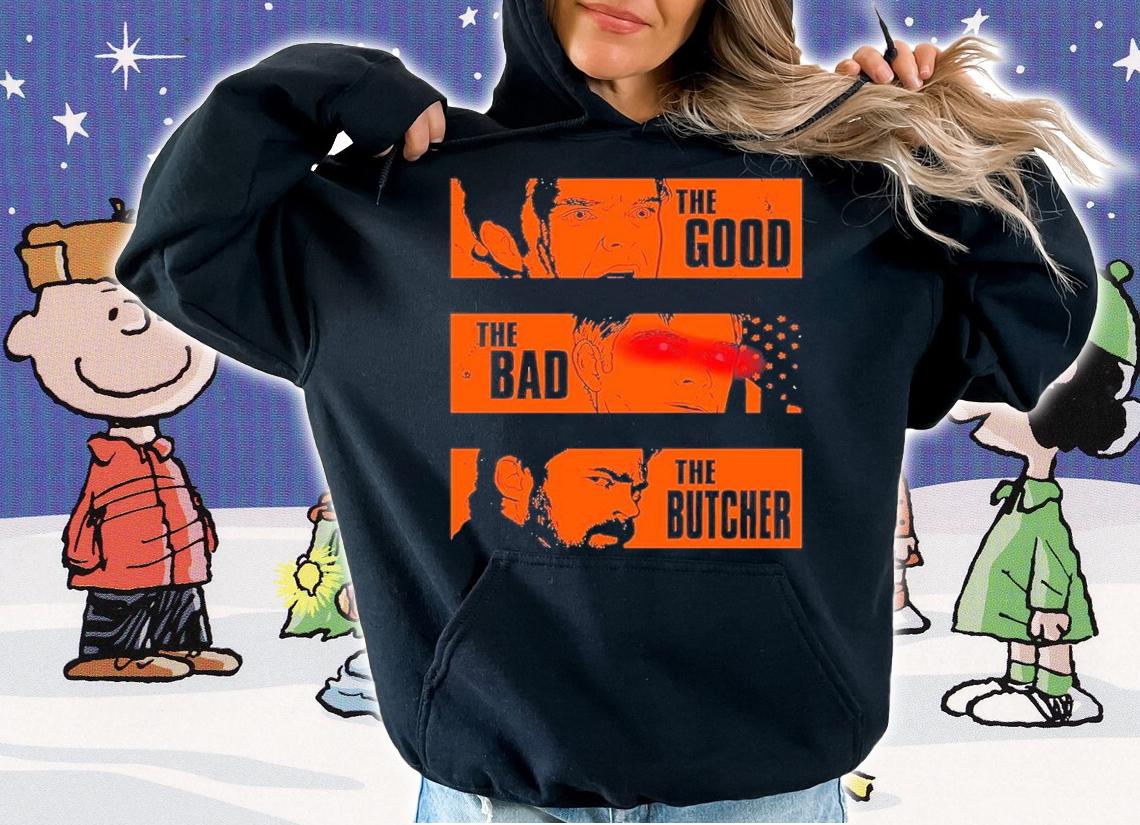 The Boys the good the bad the Butcher shirt t-shirt