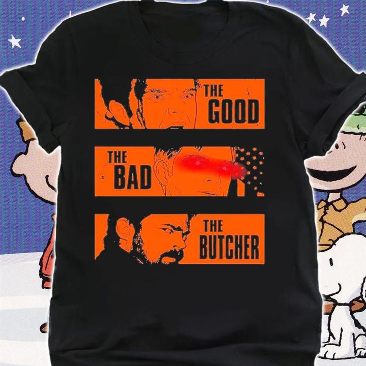 The Boys the good the bad the Butcher shirt t-shirt