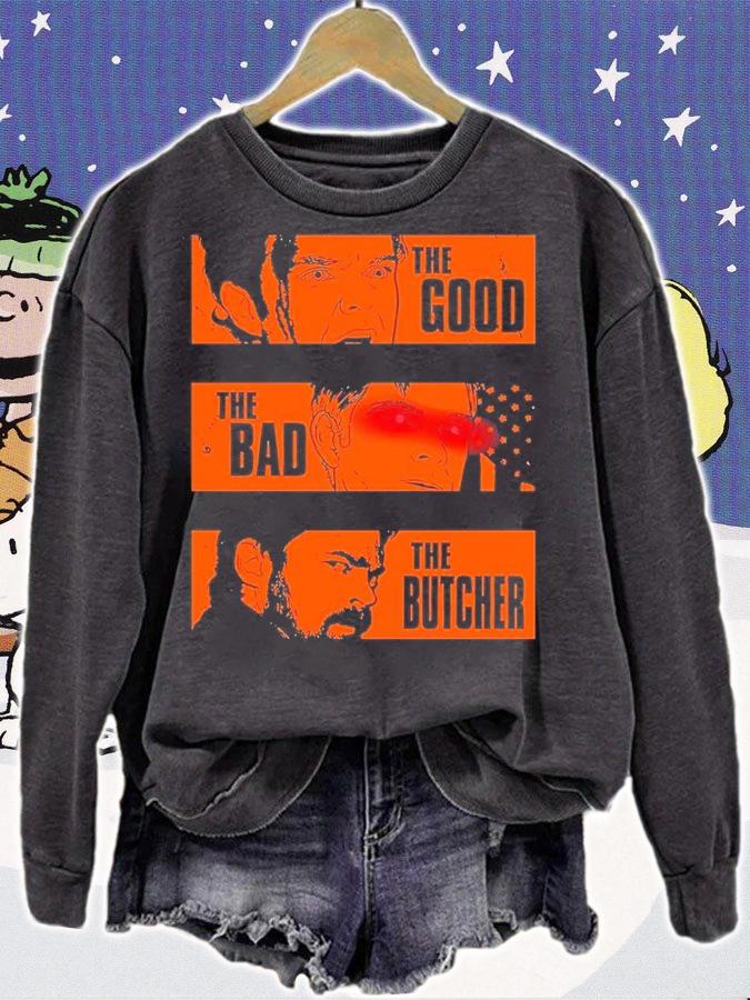 The Boys the good the bad the Butcher shirt t-shirt