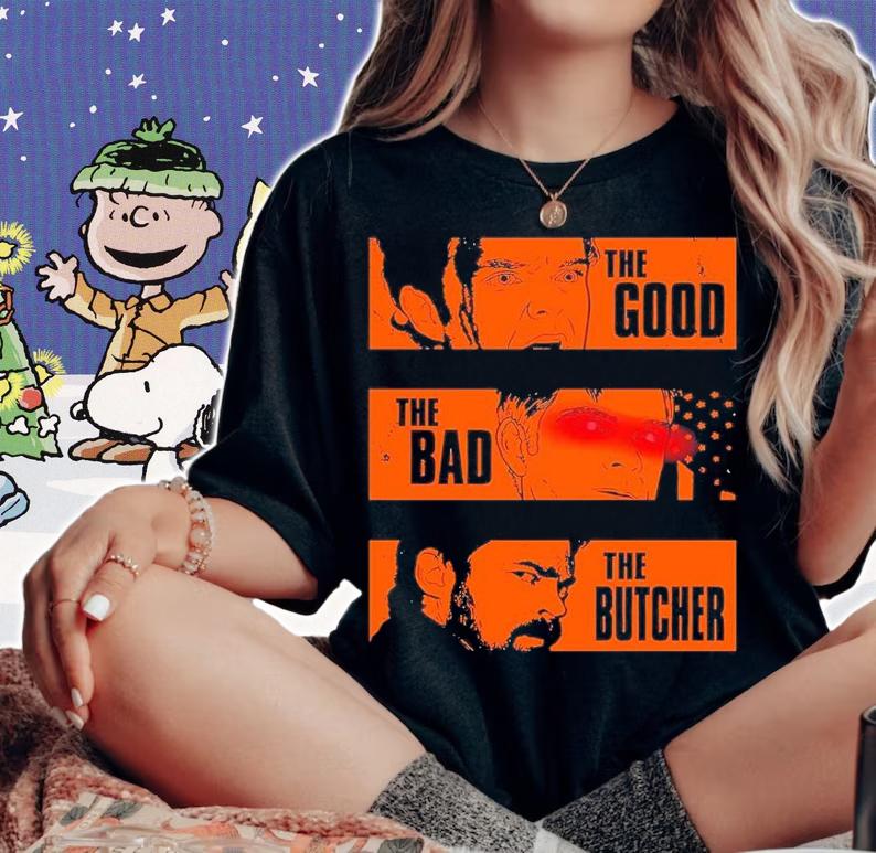The Boys the good the bad the Butcher shirt t-shirt