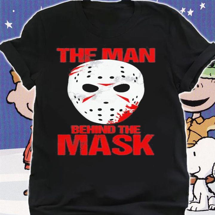 The Man Behind The Mask Lazy Halloween Costume Horror Movie T-Shirt t-shirt