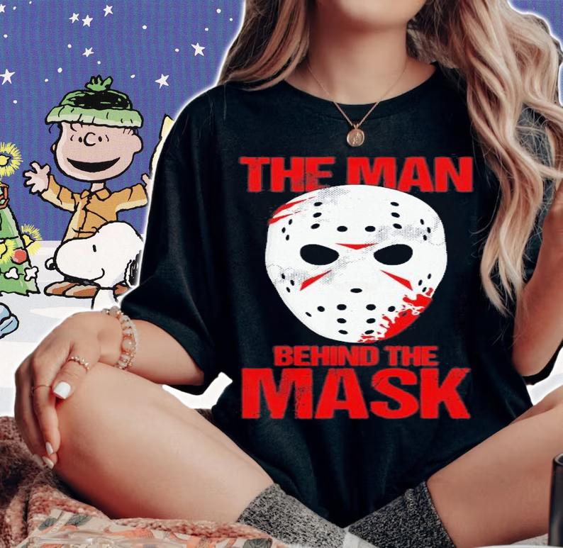 The Man Behind The Mask Lazy Halloween Costume Horror Movie T-Shirt t-shirt