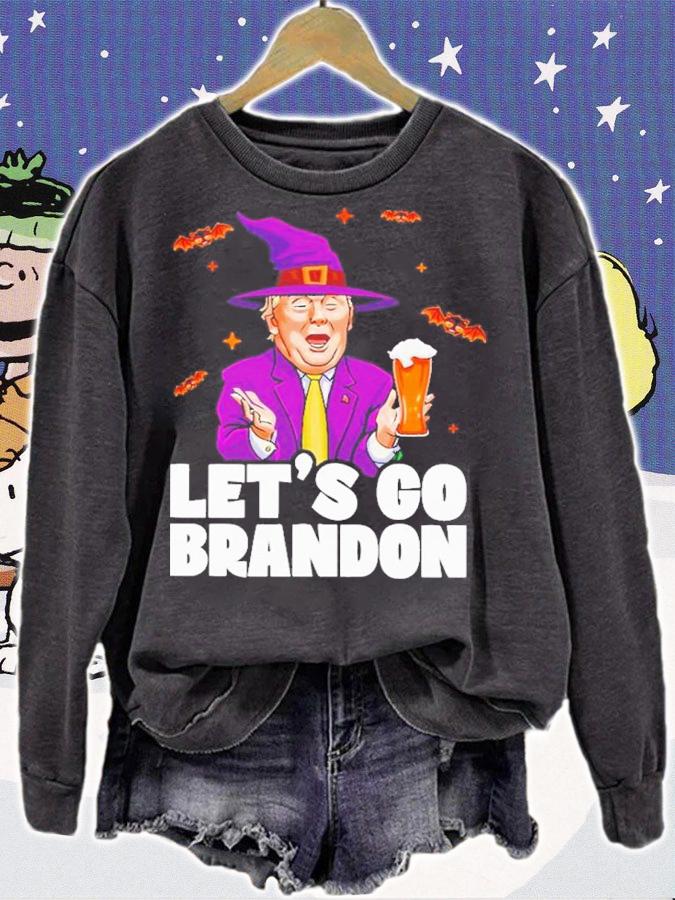 Trump Let's Go Brandon Halloween Shirt t-shirt sweatshirt