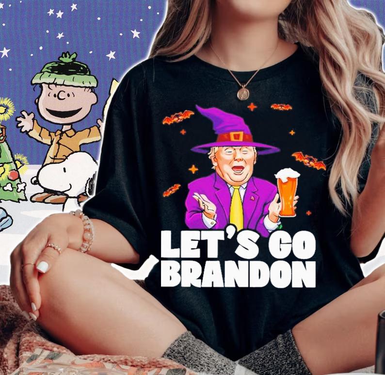 Trump Let's Go Brandon Halloween Shirt t-shirt woman shirt