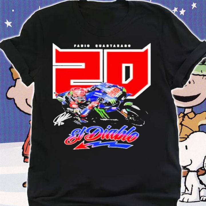 Fabio Quartararo El Diablo 20 Signature Shirt t-shirt