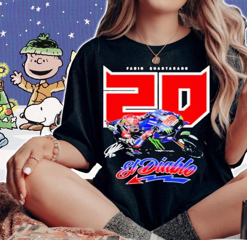 Fabio Quartararo El Diablo 20 Signature Shirt t-shirt