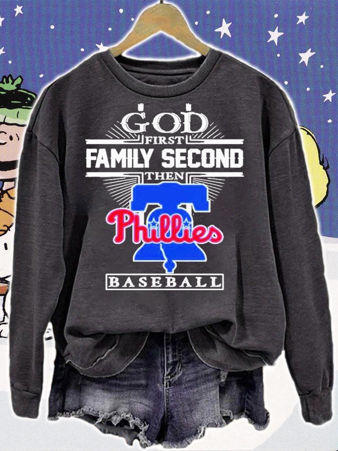 God First Family Second Then Philadelphia Phillies Baseball 2022 Shirt t-shirt