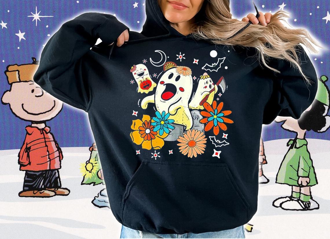 Halloween Cute Floral Halloween Ghost Shirt t-shirt