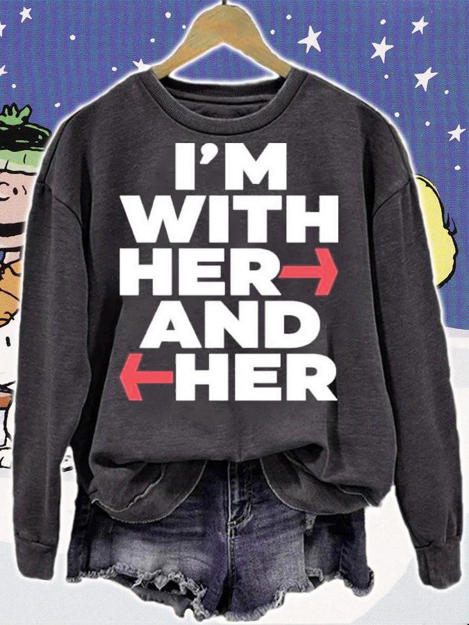 I'm With Her And Her Rob Van Dam Wrestlingifs Therealrvd Shirt t-shirt sweatshirt