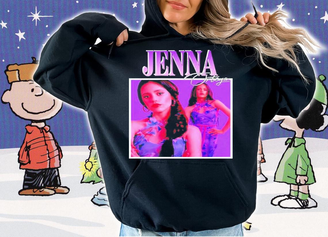 Jenna Ortega Wednesday Addams Actress Retro Shirt t-shirt