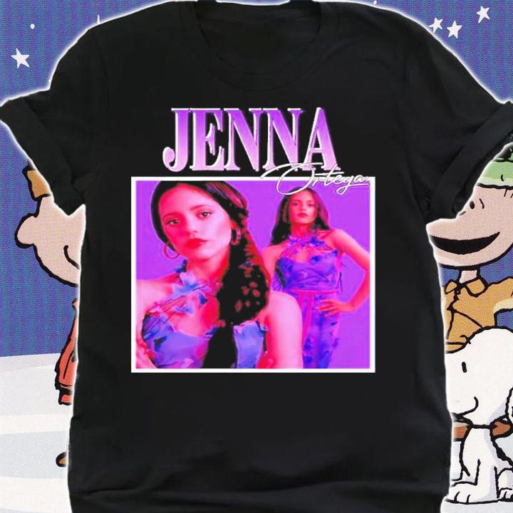 Jenna Ortega Wednesday Addams Actress Retro Shirt t-shirt