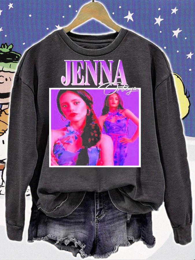 Jenna Ortega Wednesday Addams Actress Retro Shirt t-shirt