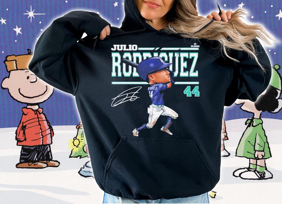 Julio Rodriguez Seattle Cartoon Basketball Signature Shirt t-shirt hoodie
