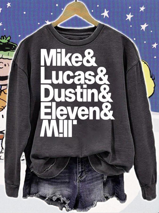 Mike And Lucas And Dustin And Eleven And Will T-Shirt t-shirt