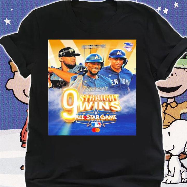 MLB American League 9 Straight Wins All Star-Game Shirt t-shirt shirt