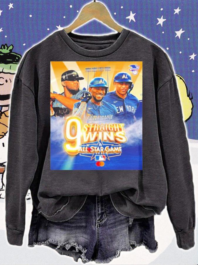 MLB American League 9 Straight Wins All Star-Game Shirt t-shirt sweatshirt