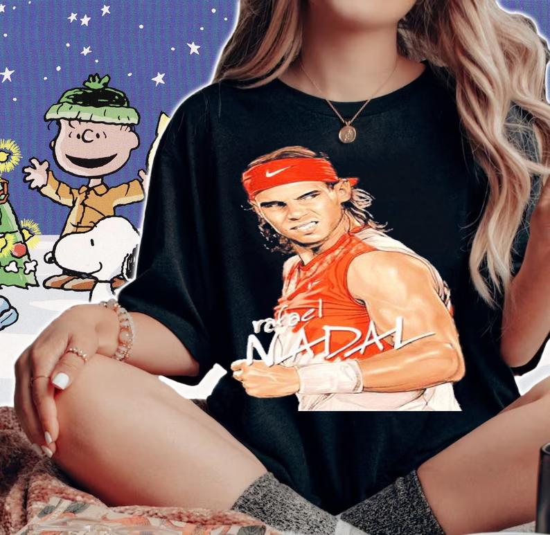 Rafael Nadal Tennis Artwork Shirt t-shirt woman shirt