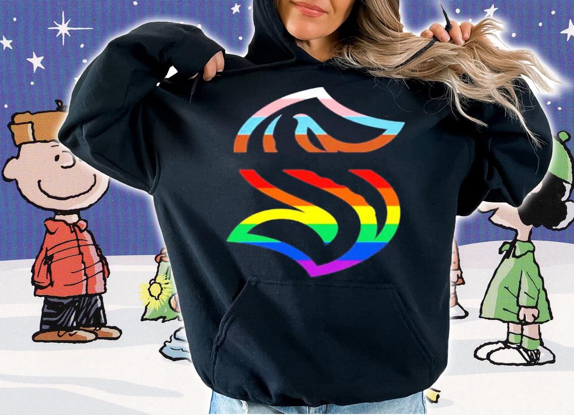 Seattle Hockey Team Seattle Kraken Pride Primary LGBTQ Shirt t-shirt hoodie