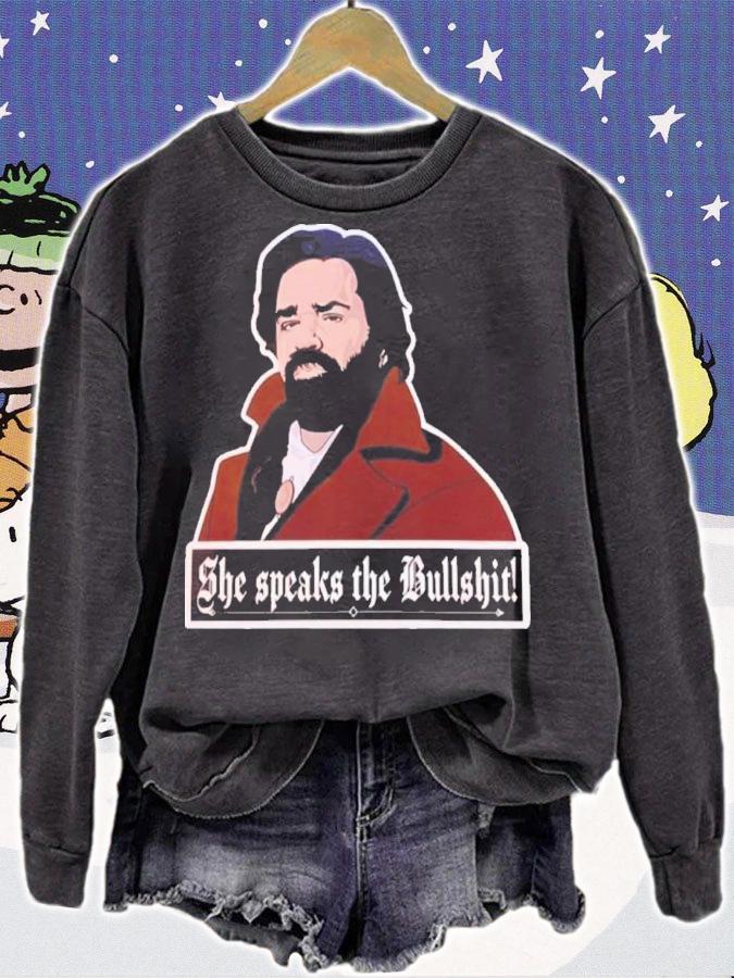 She Speaks The Bullshit What We Do In The Shadows Shirt t-shirt