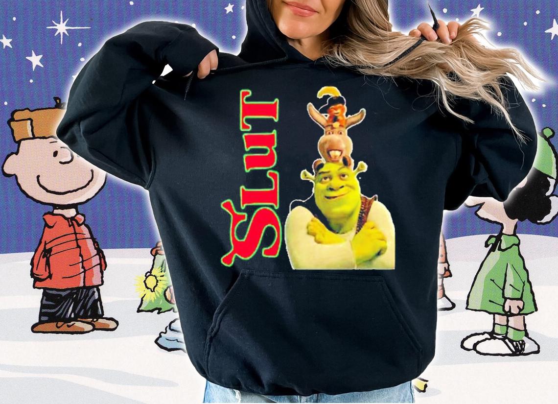 Slut Red Shrek Slut Donkey shirt t-shirt