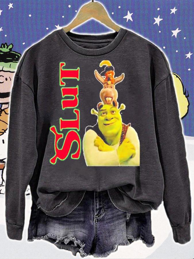 Slut Red Shrek Slut Donkey shirt t-shirt