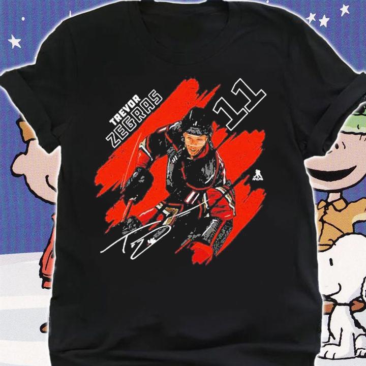 Trevor Zegras Anaheim Stripes Hockey Signature Shirt t-shirt shirt