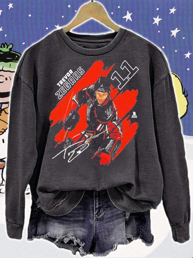 Trevor Zegras Anaheim Stripes Hockey Signature Shirt t-shirt sweatshirt