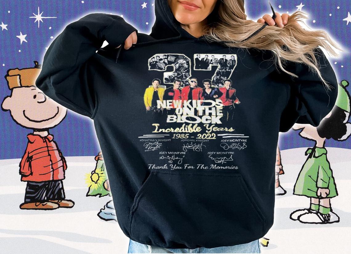 37 New Kids On The Block Incredible Years 1985-2022 signatures shirt t-shirt hoodie