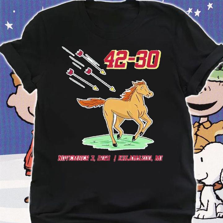 42-30 November 3 2021 Kalamazoo Shirt t-shirt