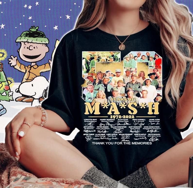 50 Years Of Mash 1972 2022 Thank You For The Memories Signatures T-Shirt t-shirt woman shirt