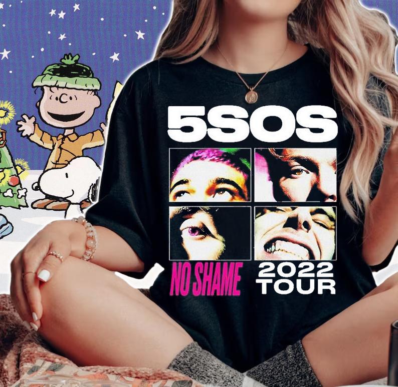 5SOS Band No Shame 2022 Tour T-Shirt t-shirt