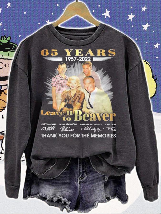 65 Years 1957-2022 Leave It To Beaver Signatures Thank You For The Memories Shirt t-shirt sweatshirt