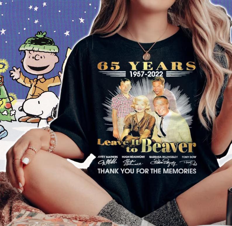 65 Years 1957-2022 Leave It To Beaver Signatures Thank You For The Memories Shirt t-shirt woman shirt