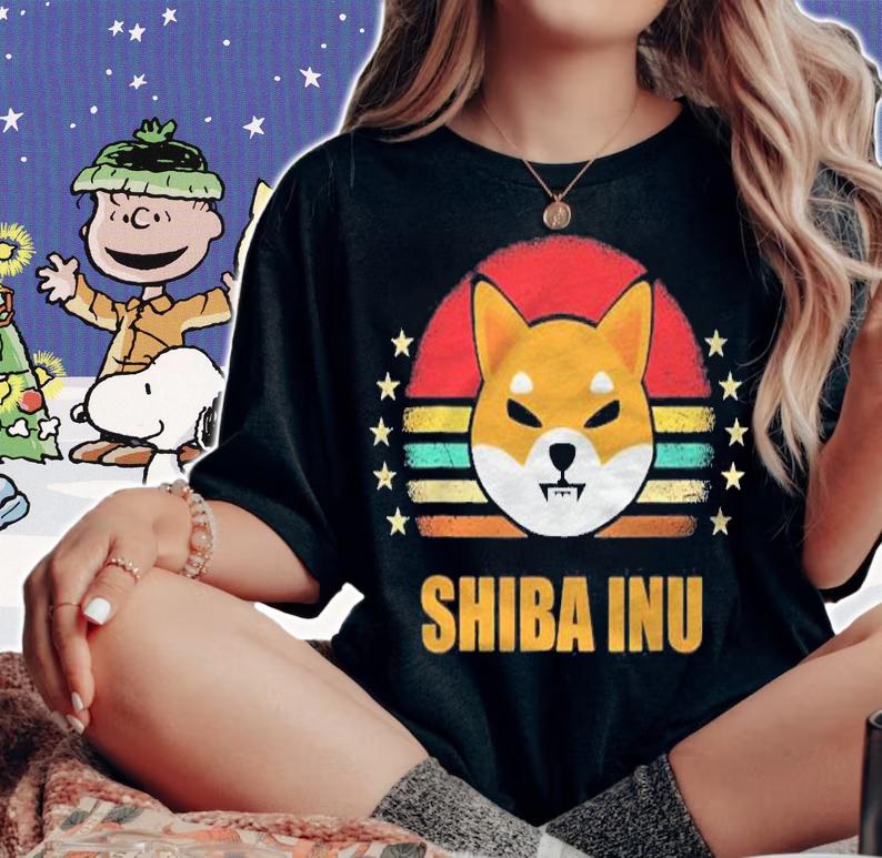 $Shib Shiba Coin Shirt Retro Shiba Inu Vintage Shirt t-shirt woman shirt