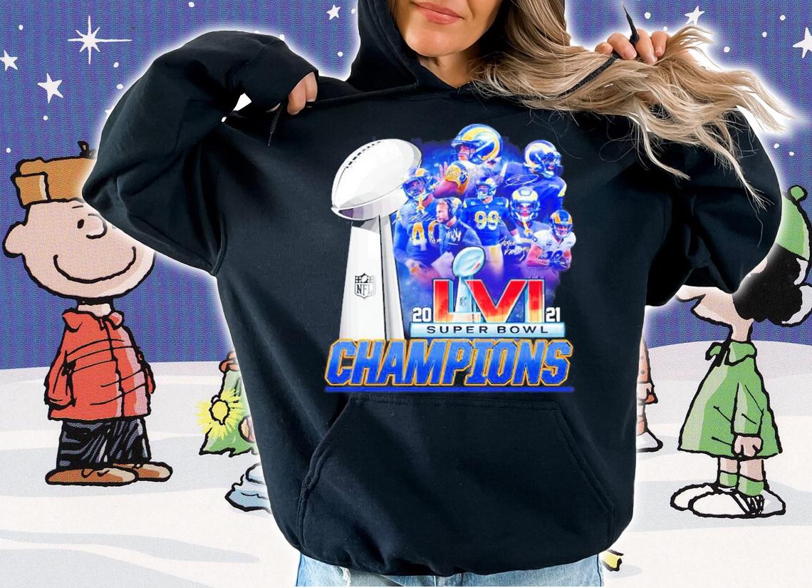 2021 Super Bowl LVI Champions NFL Los Angeles Rams shirt t-shirt hoodie