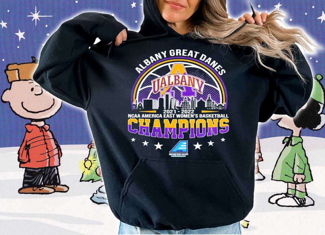 Albany Great Danes NCAA America East Women's Basketball 2021-2022 Champions t-shirt hoodie