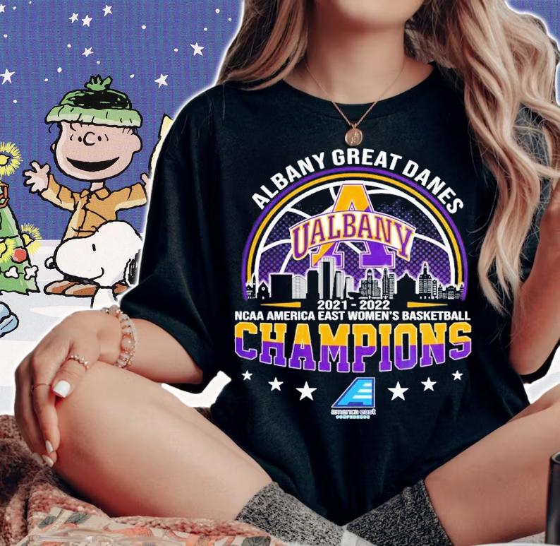 Albany Great Danes NCAA America East Women's Basketball 2021-2022 Champions t-shirt woman shirt
