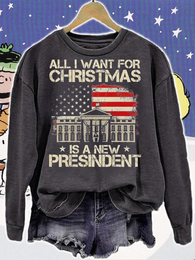 All I Want For Christmas Let's Go 2024 Go Brandon This Is My Ugly Christmas T-Shirt t-shirt