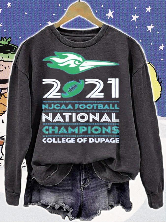 Asher Ohara 2021 NJCAA Football National Champions College Of Dupage Shirt t-shirt sweatshirt