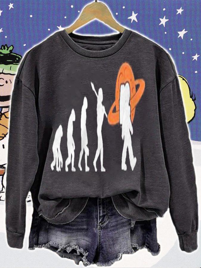 Astronaut Evolution Cosmonaut Space Galaxy Saturn Planet t-shirt sweatshirt