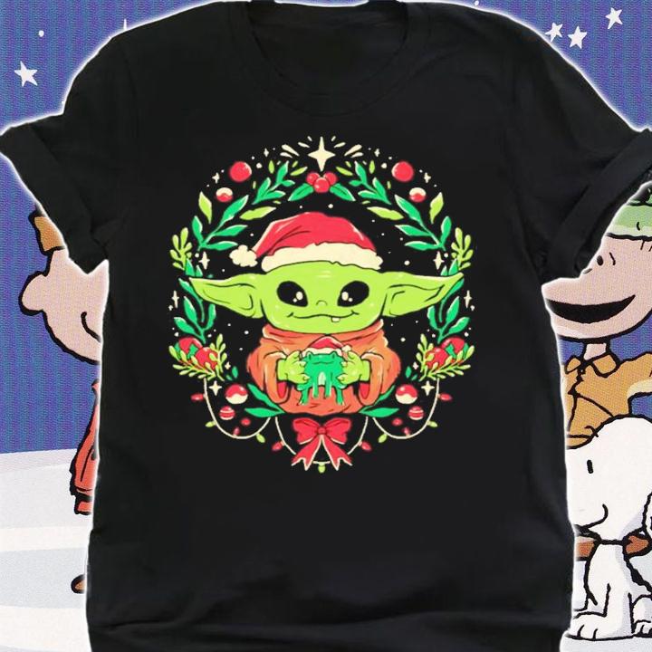 Baby Yoda Christmas Cute Geek Movie Xmas Shirt t-shirt shirt