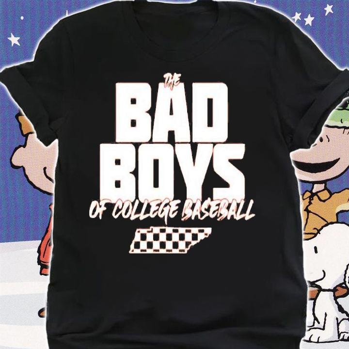 Bad Boys Of College Baseball Tennessee T-Shirt t-shirt