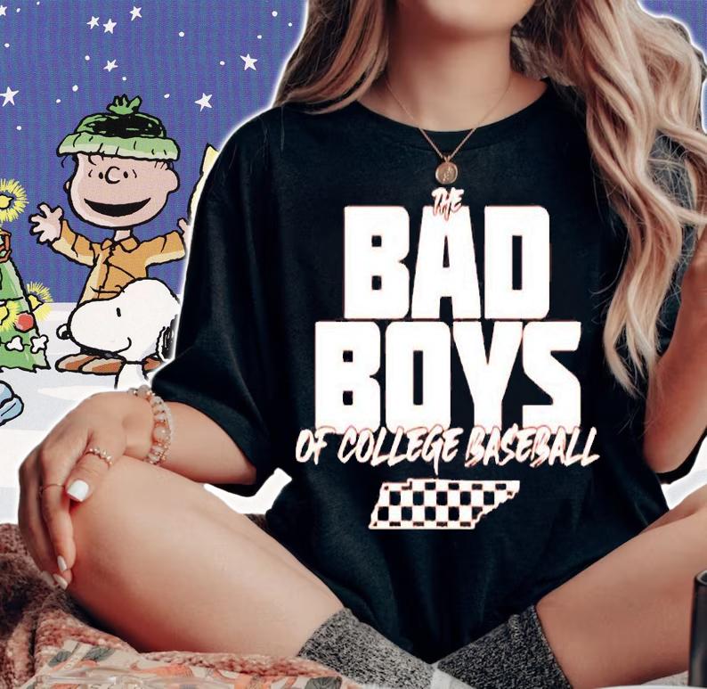 Bad Boys Of College Baseball Tennessee T-Shirt t-shirt