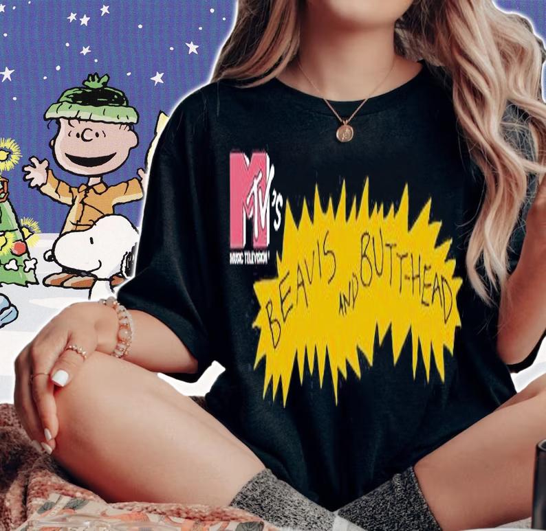 Beavis and Butthead Metallica Mens T-shirt t-shirt woman shirt