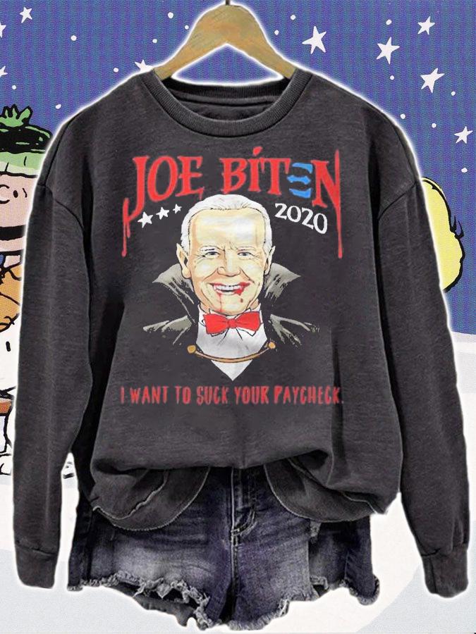 Biden Halloween Joe Biten I Want To Suck Your Paycheck Shirt t-shirt